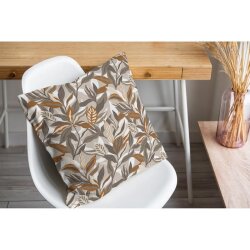 Canvas Leaves - taupe