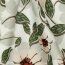 Toile grandes fleurs - vieux blanc