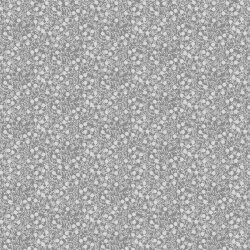 Popeline di cotone con riccioli floreali - grigio medio