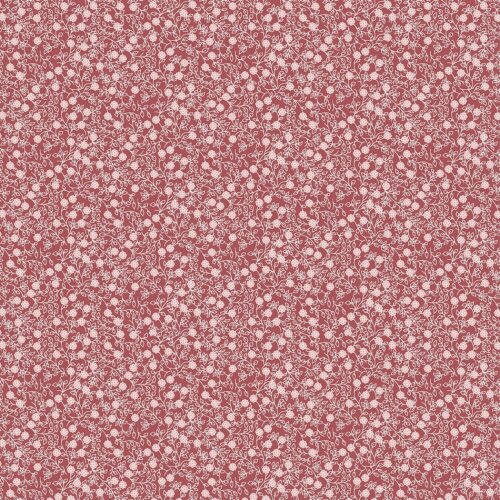 Viticci di fiori in popeline di cotone - rosa scuro