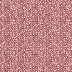 Viticci di fiori in popeline di cotone - rosa scuro