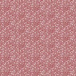 Popeline de coton à fleurs - rose foncé