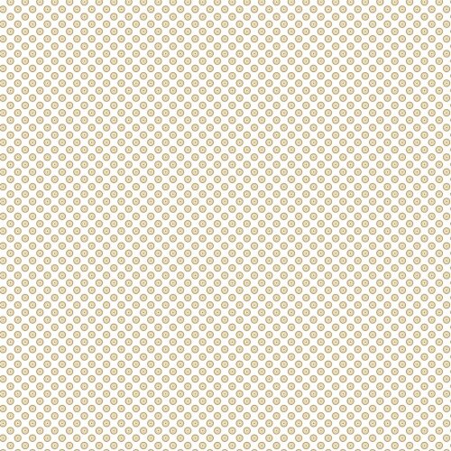 Popeline coton mini cercles - blanc/jaune