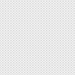 Popeline coton mini fleurs - blanc/gris