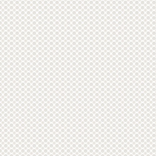 Popeline di cotone mare di fiori - bianco/sabbia