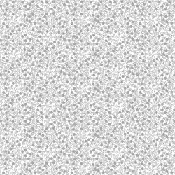 Popeline di cotone mare di fiori - bianco/grigio