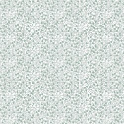 Popeline di cotone mare di fiori - bianco/blu scuro