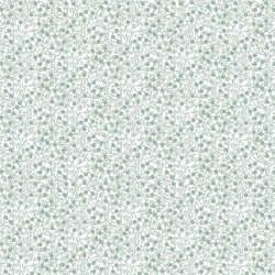 Popeline di cotone mare di fiori - bianco/blu scuro