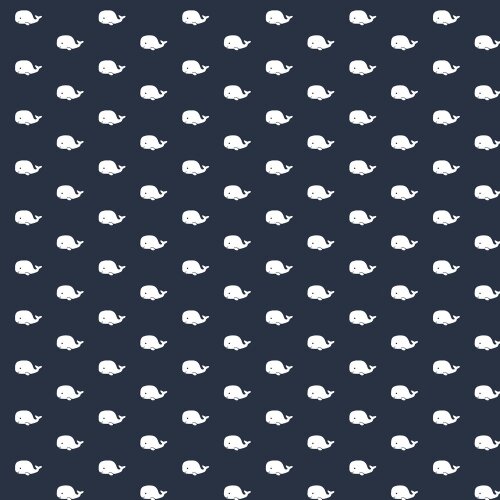 Baumwollpopeline Maritim - dunkelblau