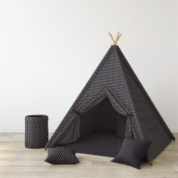 Baumwollpopeline Maritim - dunkelblau