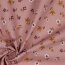 Cotton poplin goose & flowers - dusky pink