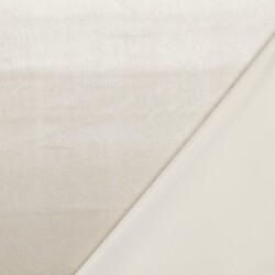 Tissu décoratif velours crème