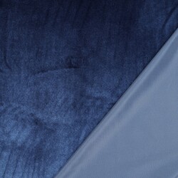 Tissu décoratif velours - marine