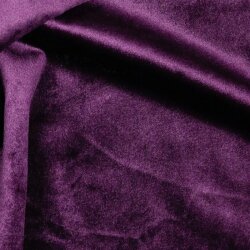 Dekorativní tkanina samet - tmavě fialová