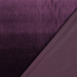 Decorative fabric velvet - dark purple