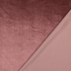 Terciopelo de tela decorativa - rosa perla viejo