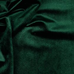 Dekorativní tkanina samet - tmavě zelená