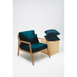 Decorative fabric velvet - dark green