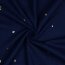 Muslin Gold Moon and Stars - dark blue