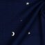 Muslin Gold Moon and Stars - dark blue