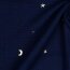 Muslin Gold Moon and Stars - bleu foncé