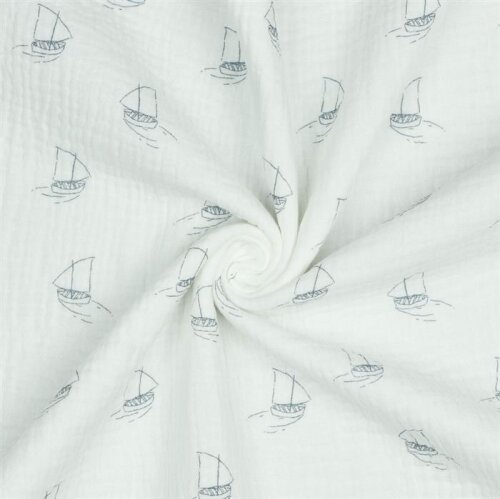 Muslin BOATS - bianco