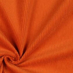 Elastický manšestr předepraný - oranžový