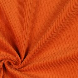 Elastisch ribfluweel voorgewassen - oranje