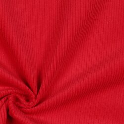 Elastisch ribfluweel voorgewassen - vuurrood