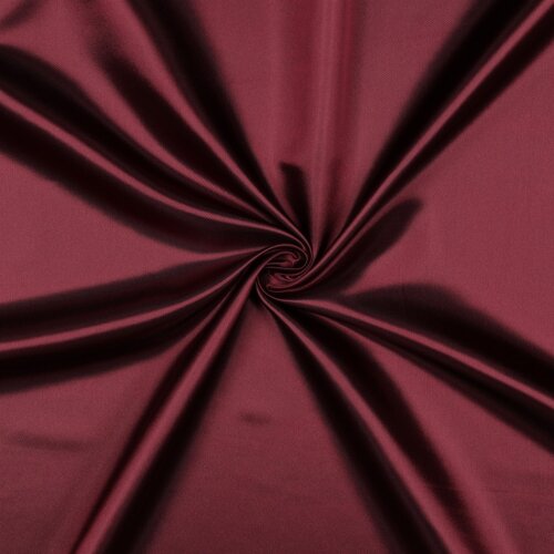 Satin de mariée - bordeaux foncé