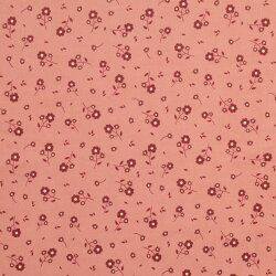 Fine corduroy glitter flowers - pearl pink