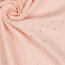 Muslin Gold Strokes - rose pâle