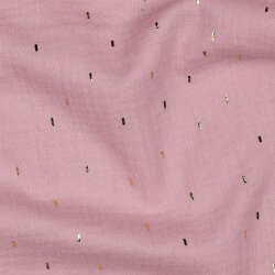Muslin Gold Strokes - Quartz Pink