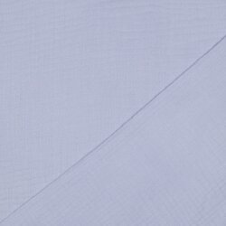 Three-ply organic cotton muslin - light blue