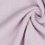 Mousseline de coton biologique à trois couches - violet clair