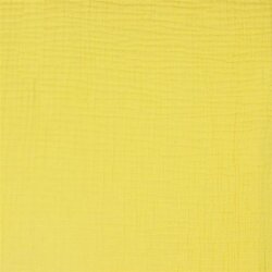Muselina de algodón orgánico de tres capas - amarillo