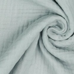 Three-ply organic cotton muslin - grey