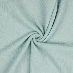 Three-ply organic cotton muslin - mint