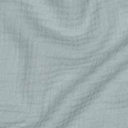 Mussola di cotone organico a tre strati - menta
