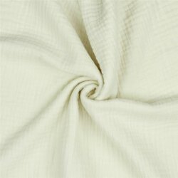 Three-layer organic cotton muslin - cream