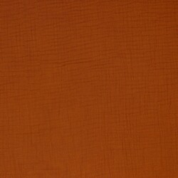 Mousseline de coton biologique à trois couches - rouille légère