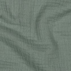 Mussola di cotone organico a tre strati - verde scuro