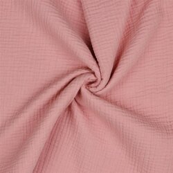 Three-ply organic cotton muslin - dusky pink