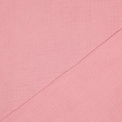 Three-ply organic cotton muslin - dusky pink