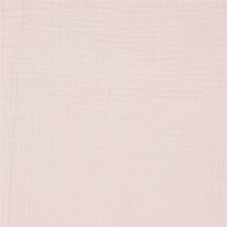 Muselina de algodón orgánico de tres capas - rosa cuarzo