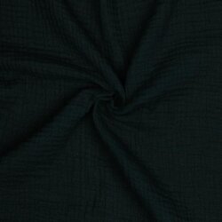 Muselina de algodón orgánico de tres capas - negro