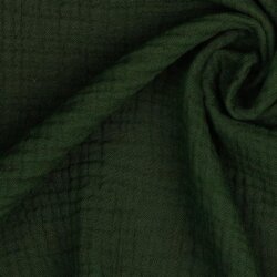 Three-ply organic cotton muslin - dark green