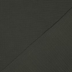 Three-ply organic cotton muslin - dark green
