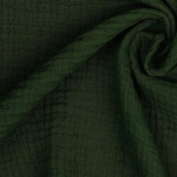 Muselina de algodón orgánico de tres capas - verde oscuro