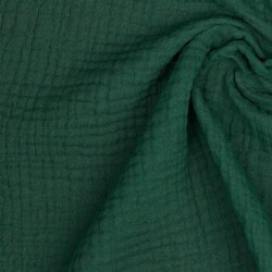 Muselina de algodón orgánico de tres capas - esmeralda